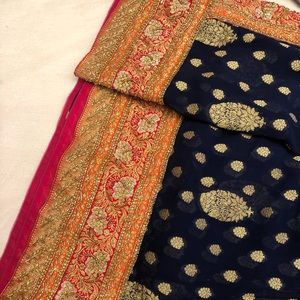 Georgette Benarasi Bridal Saree